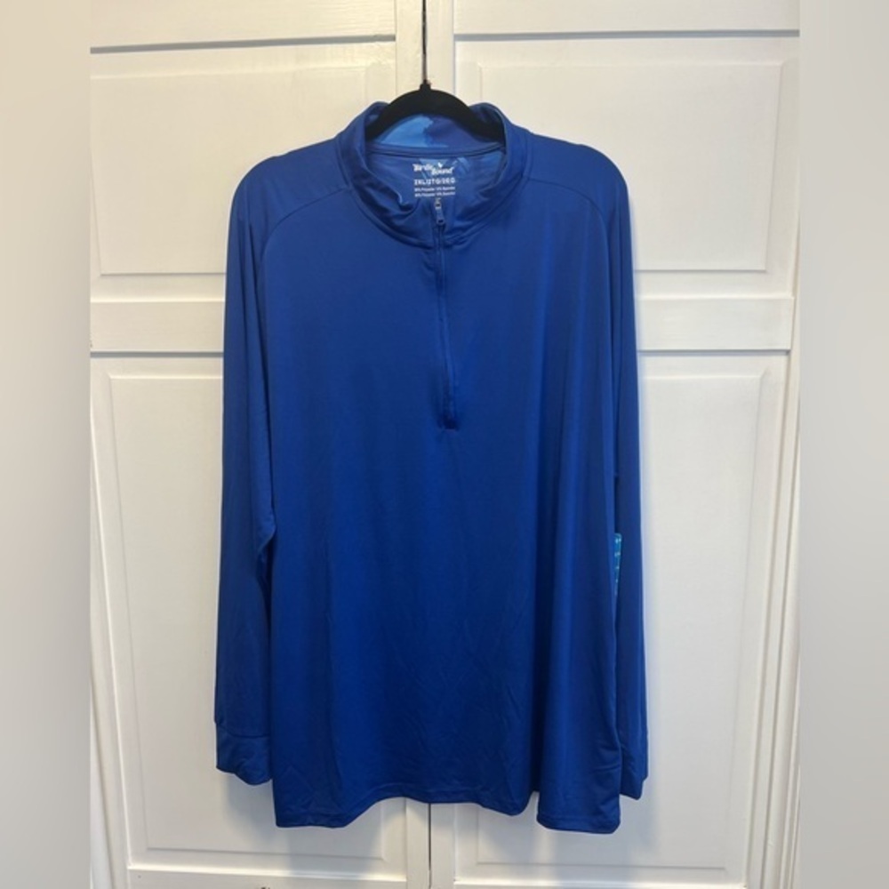 Birdie Bound Men’s 1/4 Zip Active Pullover Size Men’s 2XL Color Blue
